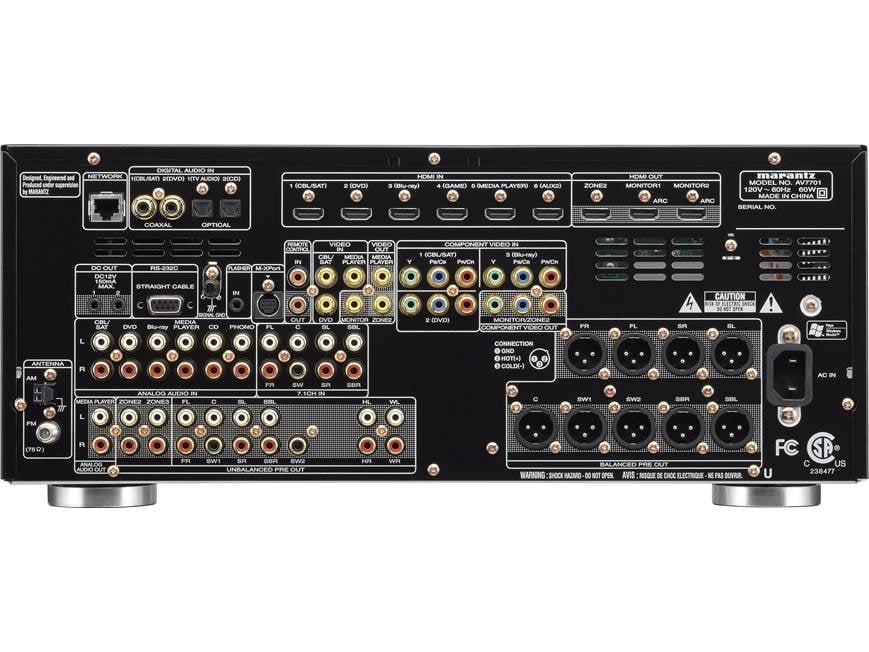 Marantz AV7701 Home theater preamp/processor with Apple® AirPlay