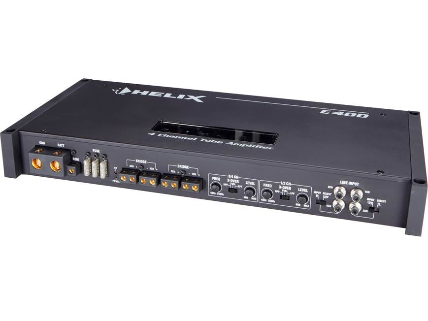 Helix E400 Esprit Series 4-channel car amplifier — 110 watts RMS x