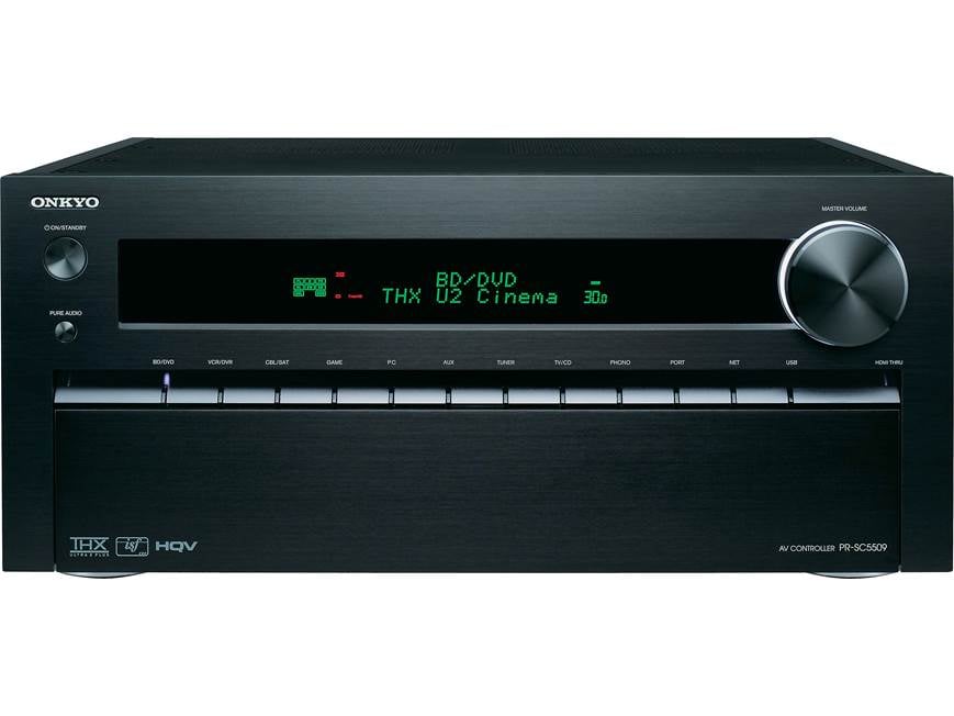 【美品】ONKYO PR-SC5509 AVアンプ　上位モデル　リモコン付 Onkyo PR-SC5509 Home theater preamp/processor at Crutchfield