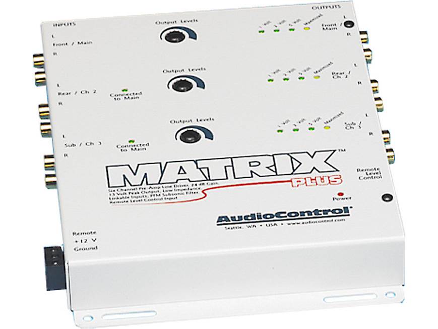 AudioControl Matrix Plus (White) 6-channel line driver (White) at
