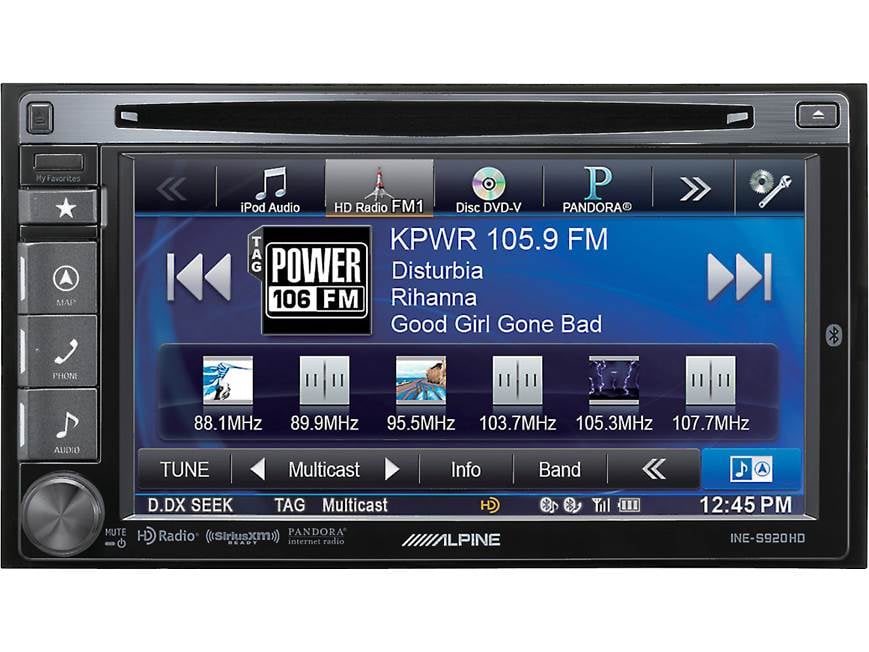 Alpine INE-S920HD Navigation receiver at Crutchfield