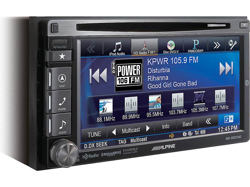 Alpine INE-S920HD Navigation receiver at Crutchfield