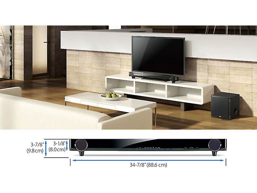Yamaha YAS-201 Powered home theater sound bar with wireless