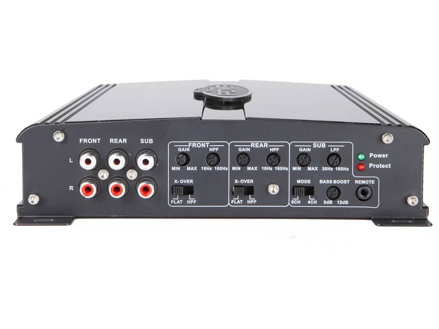 Jensen POWER 1500.5D 5-channel car amplifier — 58 watts RMS x 4 at