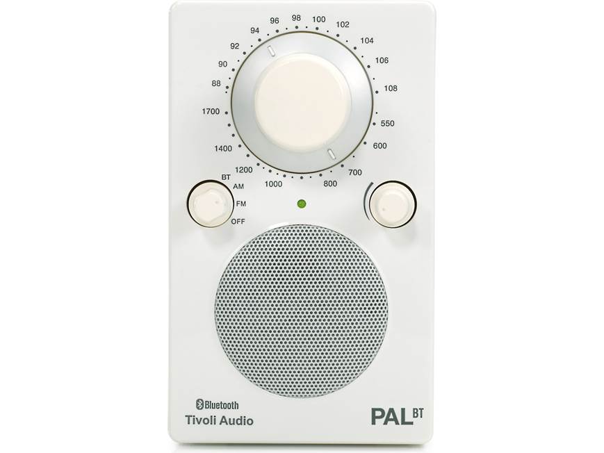 Tivoli Audio PAL® BT (Gloss White/White) Portable AM/FM radio with