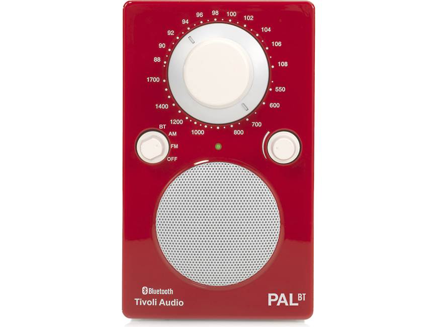 Tivoli Audio PAL® BT (Red/White) Portable AM/FM radio with