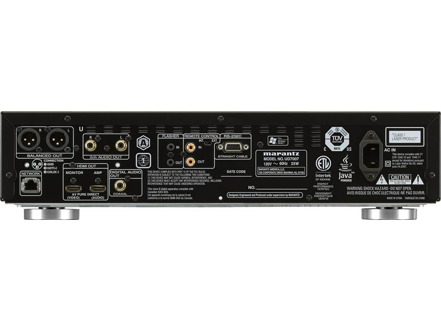 Marantz UD7007 Internet-ready universal 3D Blu-ray player at