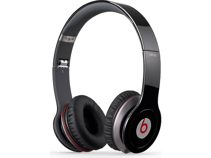 Beats Solo HD ヘッドフォン ブラック/レッド Beats Solo® HD (Black) On-Ear headphone with in-line remote and