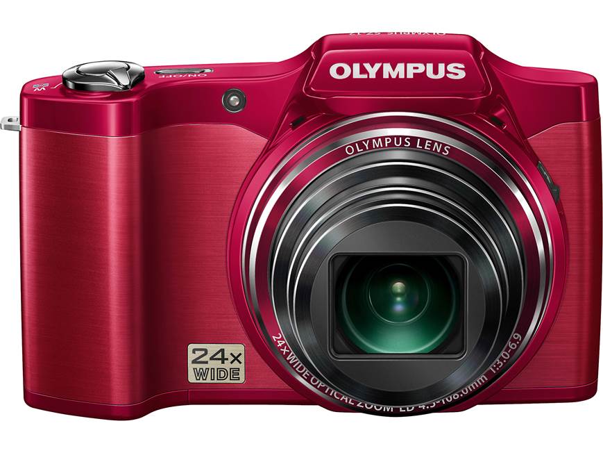 Olympus SZ-12 (Red) 14-megapixel digital camera with 24X optical