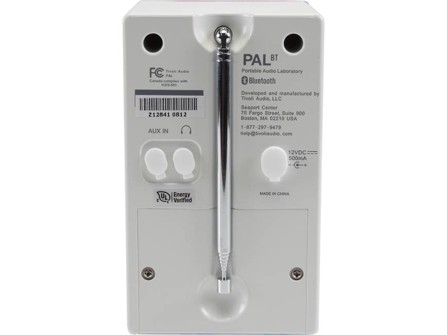 Tivoli Audio PAL® BT (Red/White) Portable AM/FM radio with