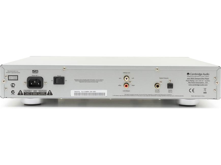 Cambridge Audio Azur 351C (Black) Single-disc CD player (Black) at