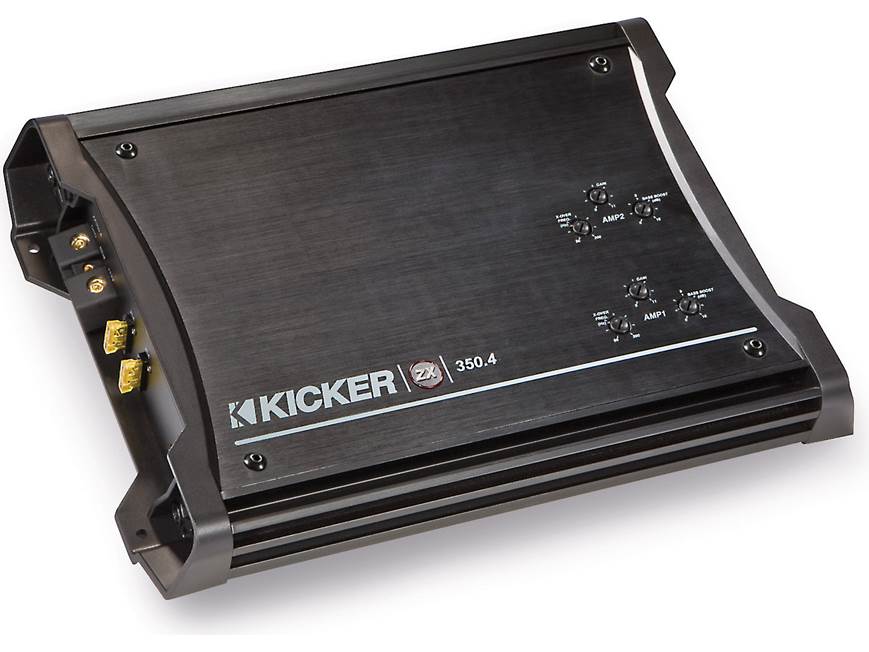 Kicker 11ZX350.4 4-channel car amplifier — 60 watts RMS x 4 at