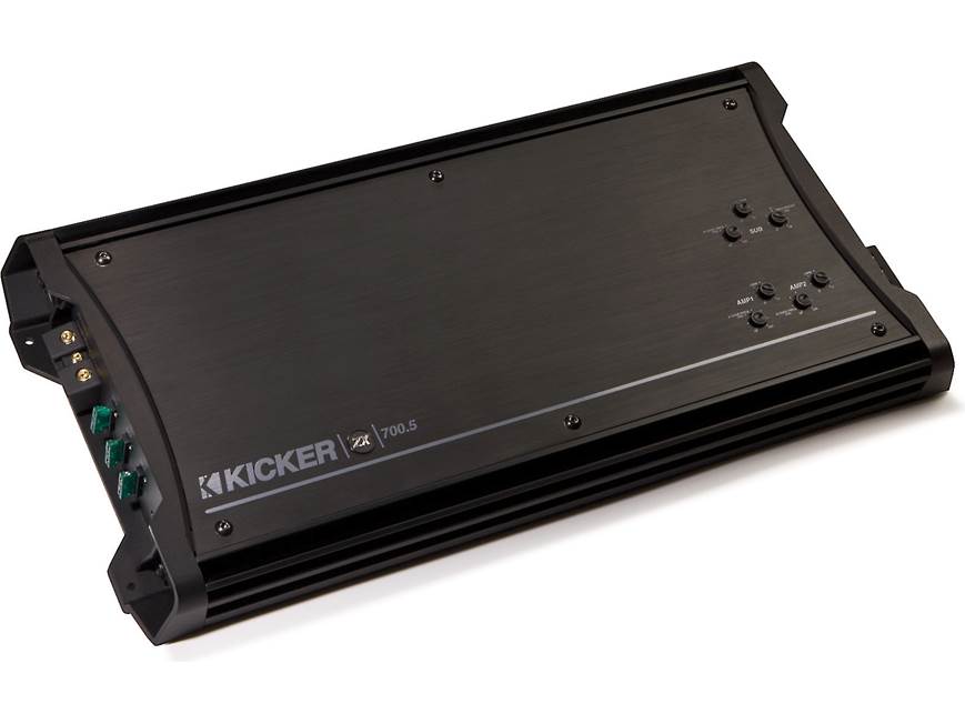 Kicker 11ZX700.5 5-channel car amplifier — 70 watts RMS x 4 at 4