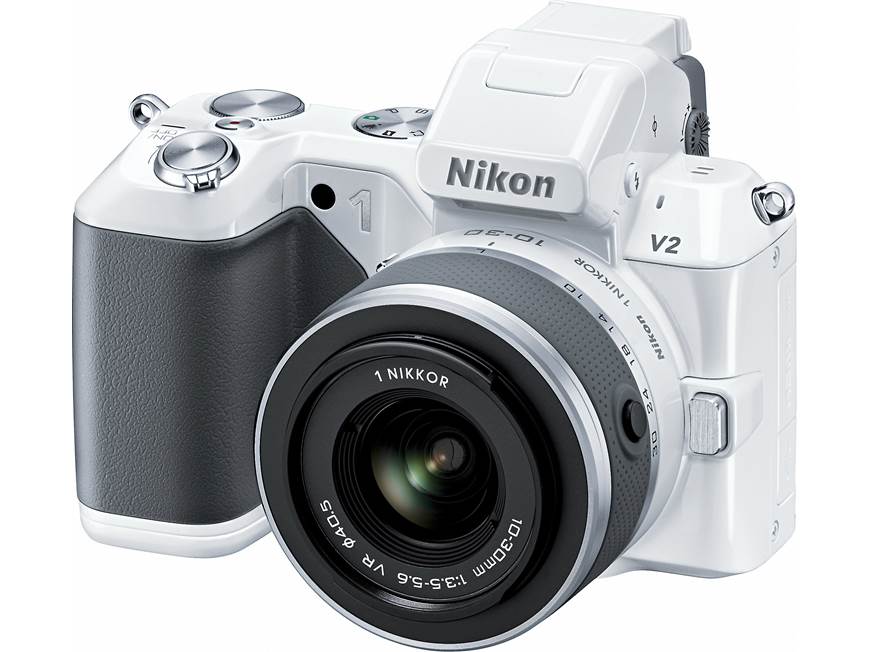 Nikon 1 V2 Camera with Two Zoom Lenses (White) 14.2-megapixel