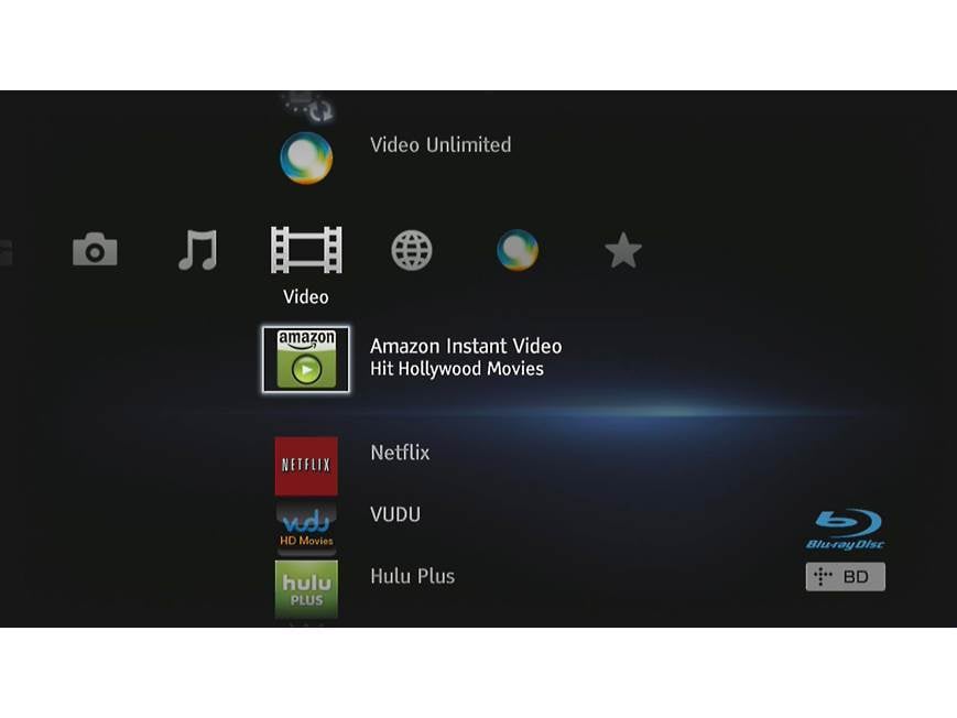 Sony BDP-S790 3D Blu-ray player with 4K upscaling and Wi-Fi® at
