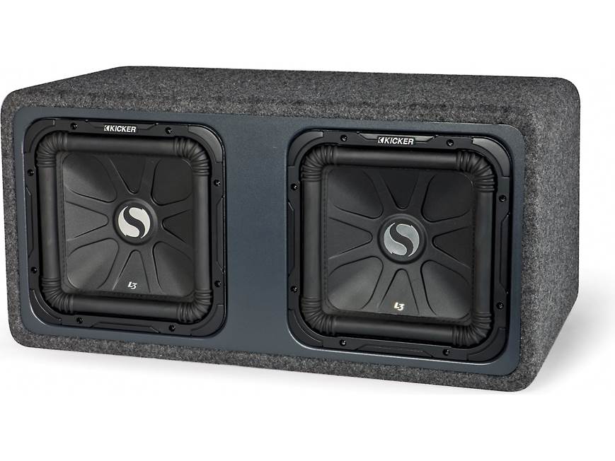 Kicker 11DS12L32 Ported enclosure with dual 12