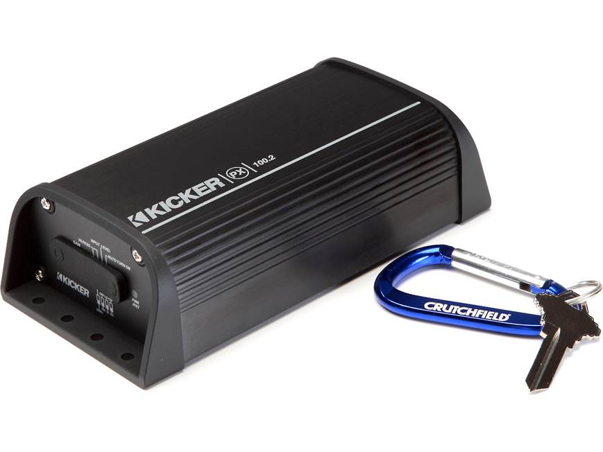 Kicker 12PX100.2 Compact 2-channel amplifier — 50 watts RMS x 2 at