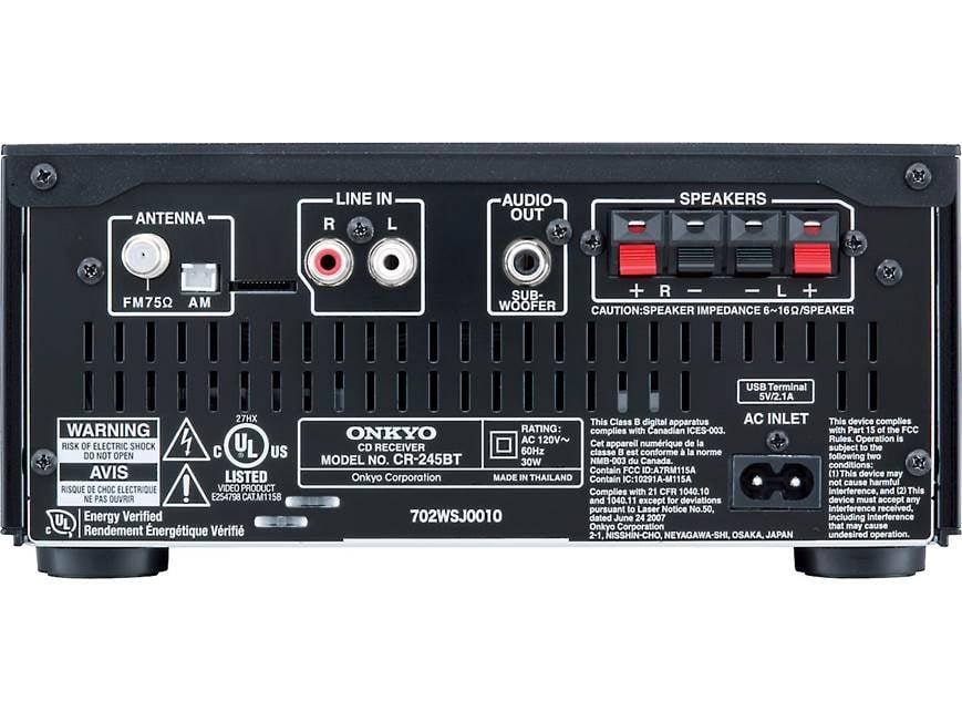 Onkyo CS-355 Colibrino (Black) AM/FM/CD mini audio system with