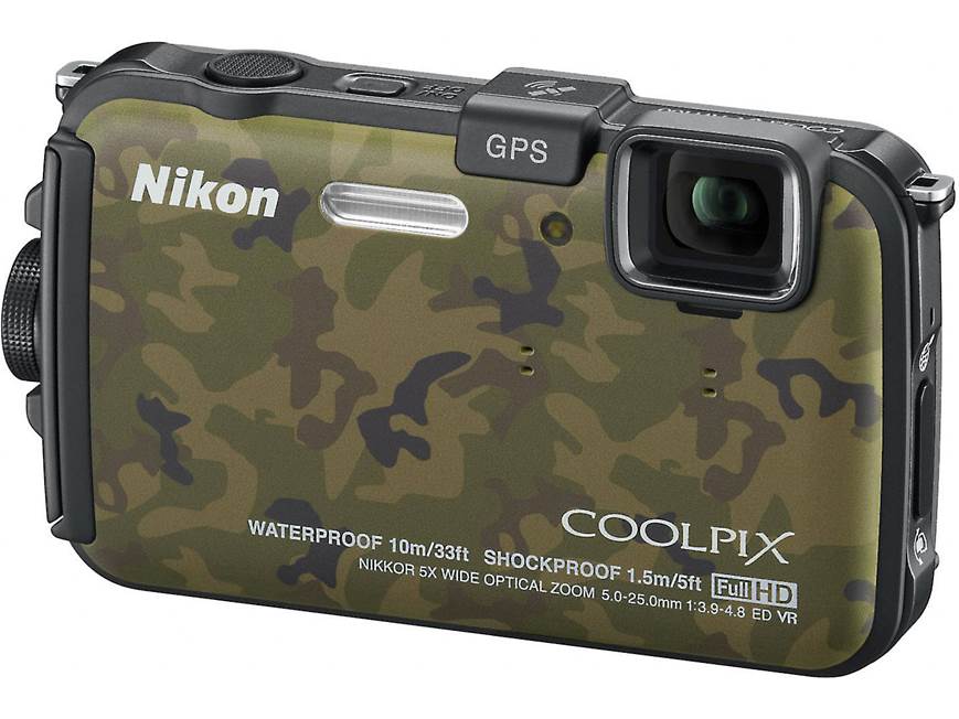 Nikon COOLPIX AW100 迷彩 Nikon Coolpix AW100 (Camouflage) Tough-style 16-megapixel digital