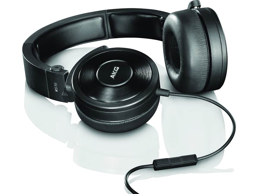 AKG K619 (Black) Around-the-ear DJ headphones with in-line remote