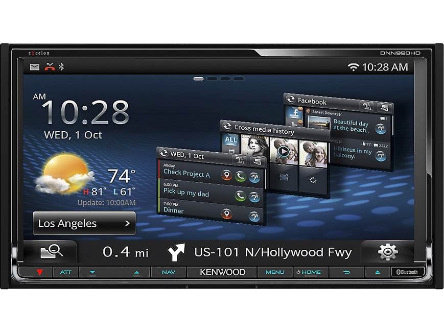 Kenwood Excelon DNN990HD Navigation receiver with Wi-Fi® at