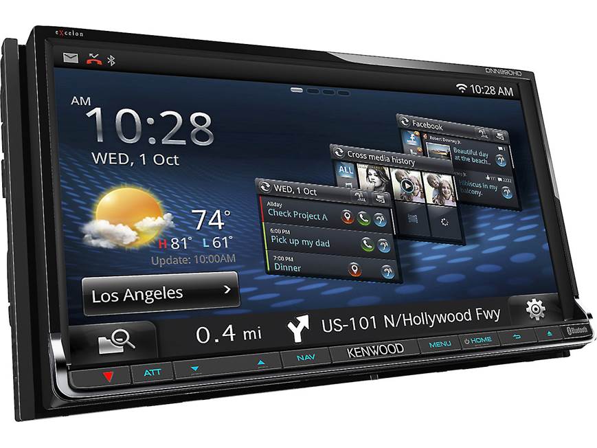 Kenwood Excelon DNN990HD Navigation receiver with Wi-Fi® at