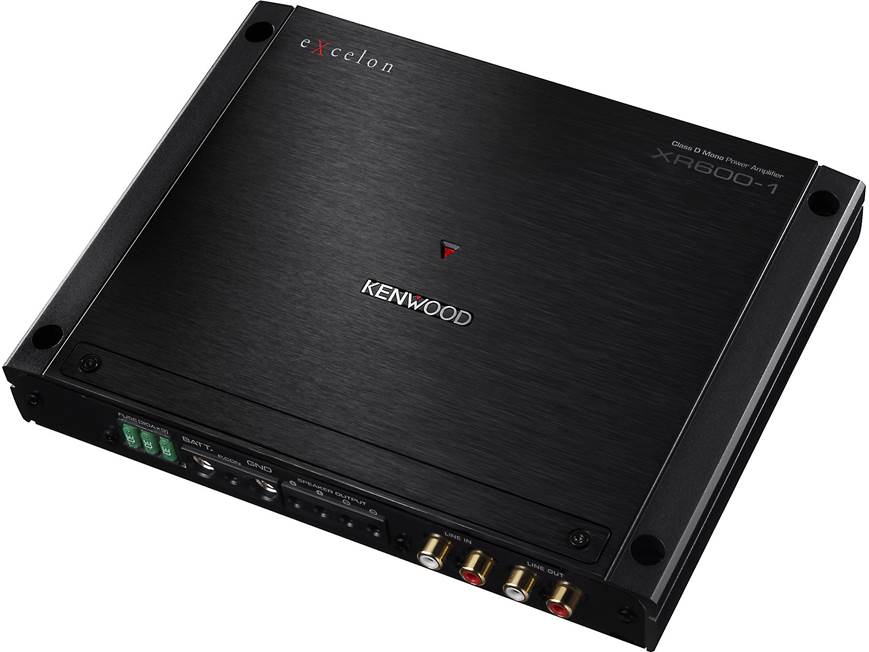 Kenwood Excelon XR600-1 Mono subwoofer amplifier — 600 watts RMS