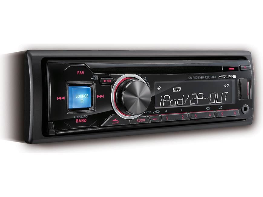 ALPINE CDE-141J アルパイン カーオーディオ　1din Alpine CDE-141 CD receiver at Crutchfield