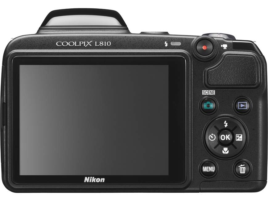 Nikon Coolpix L810 (Black) 16.1-megapixel digital camera with 26X
