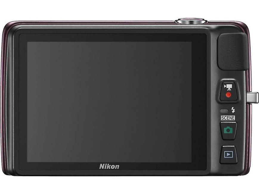 Nikon Coolpix S4300 (Plum) 16-megapixel digital camera with 6X