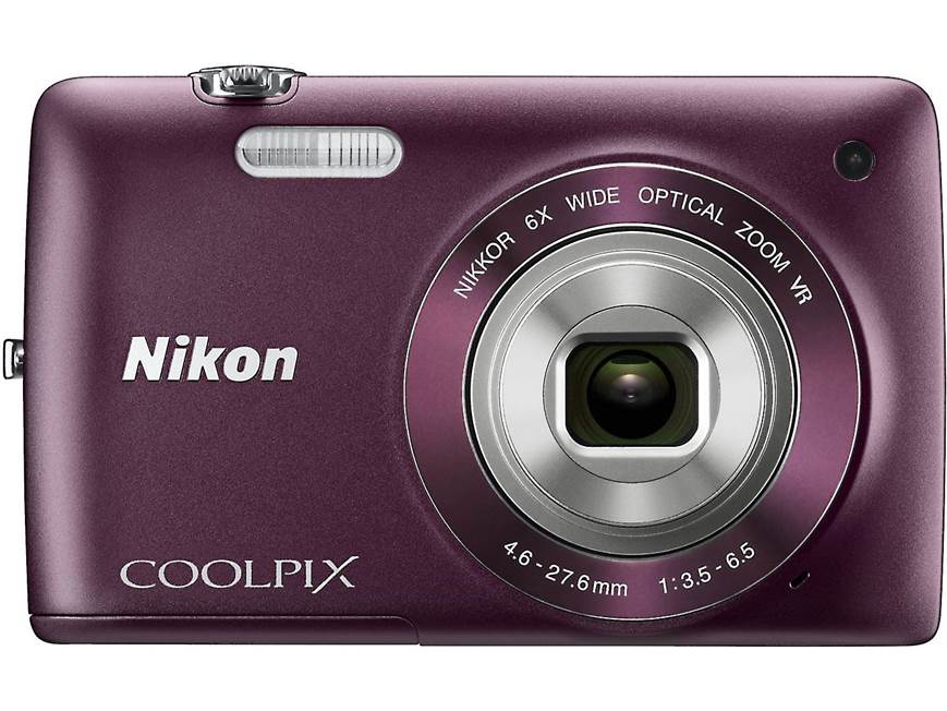 Nikon Coolpix S4300 (Plum) 16-megapixel digital camera with 6X