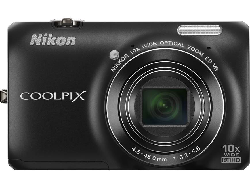 Nikon Coolpix S6300 (Black) 16-megapixel digital camera with 10X