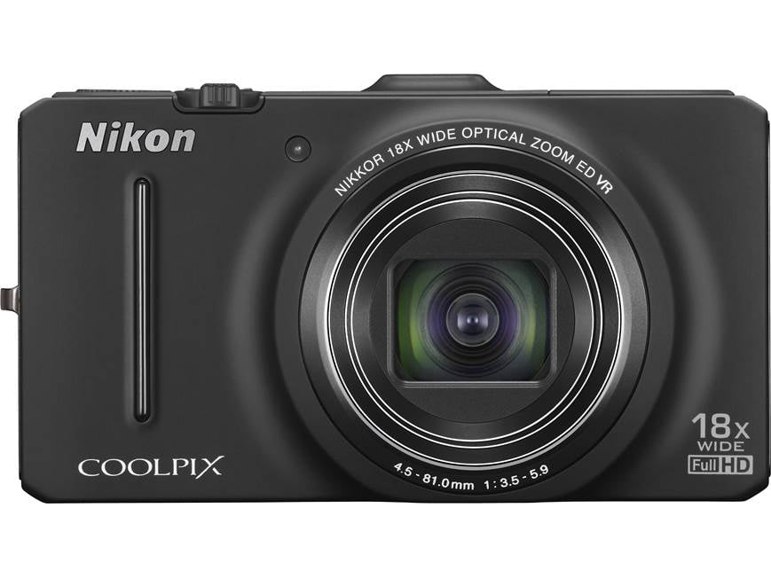 Nikon Coolpix S9300 (Black) 16-megapixel digital camera with 18X