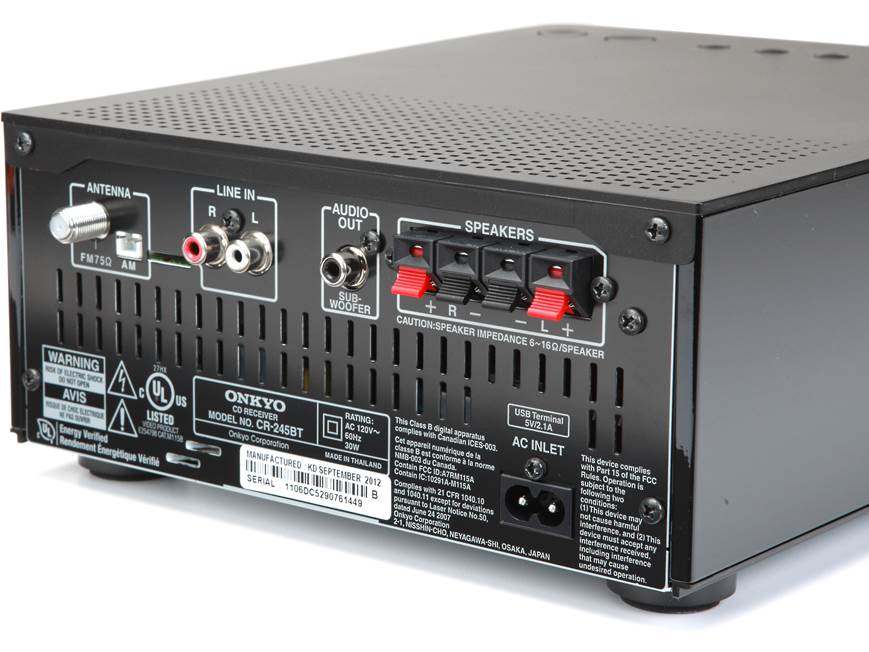 Onkyo CS-355 Colibrino (Black) AM/FM/CD mini audio system with