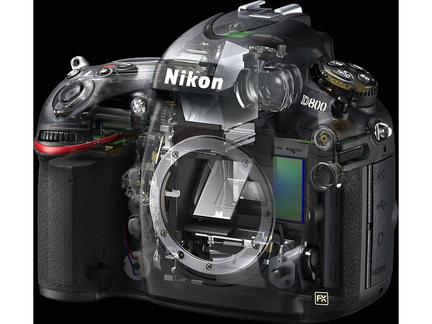 Nikon D800 (no lens included) 36-megapixel full-frame sensor