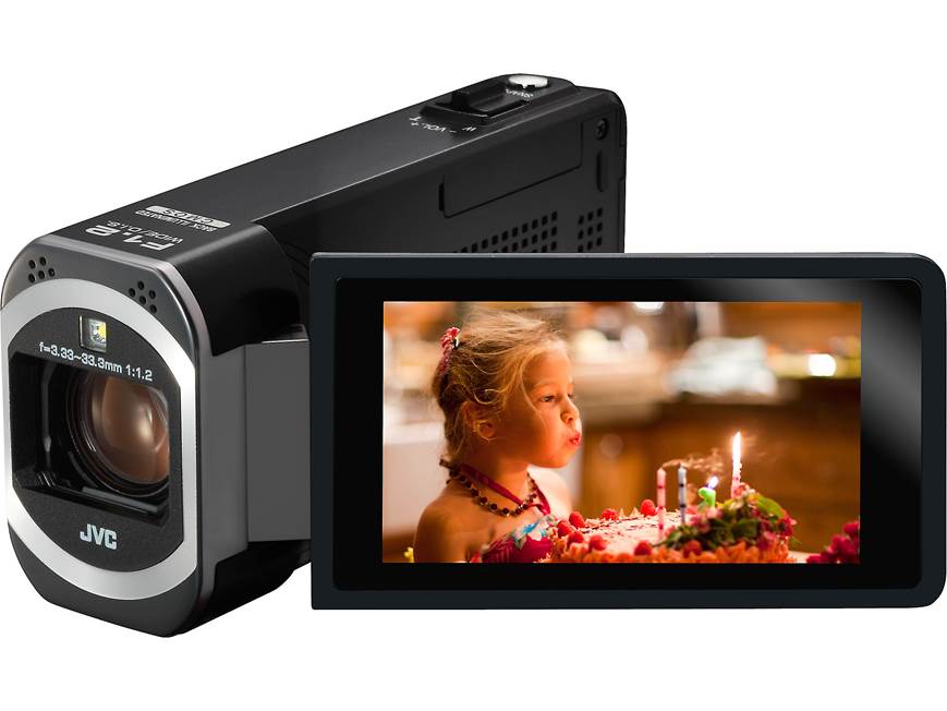 JVC Everio GZ-V500 Slim-design HD camcorder at Crutchfield