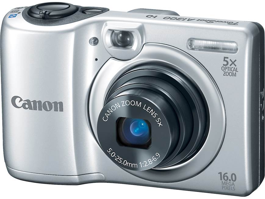 Canon PowerShot A1300 (Black) 16-megapixel digital camera with 5X