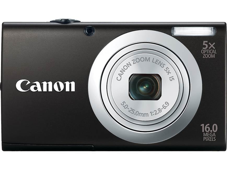 Canon PowerShot A2400 IS (Black) 16-megapixel digital camera with