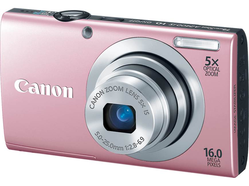 動作確認済 キヤノン　Canon PowerShot A2400 IS ピンク Canon PowerShot A2400 IS (Pink) 16-megapixel digital camera with