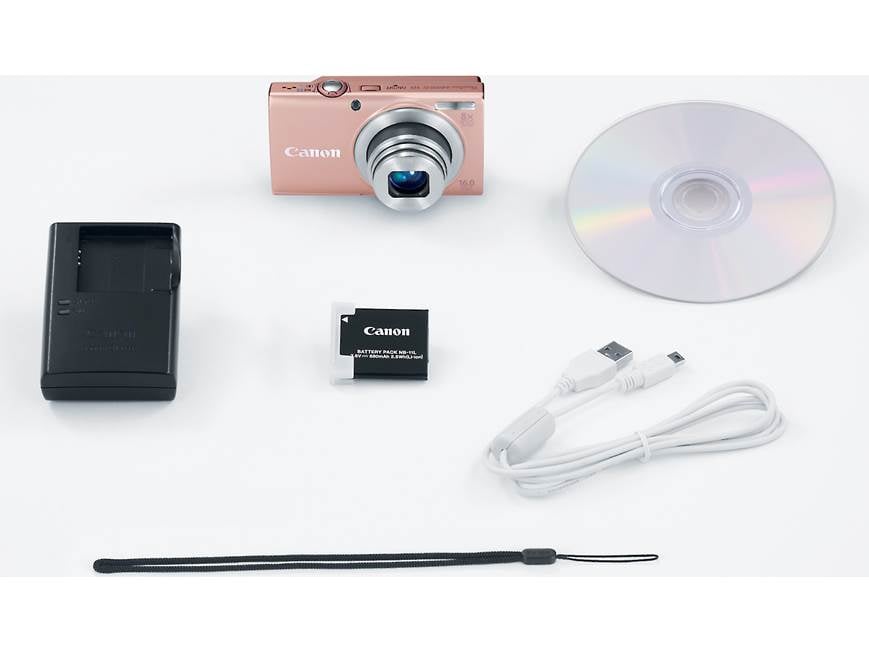 Canon PowerShot A4000 IS (Pink) 16-megapixel digital camera with