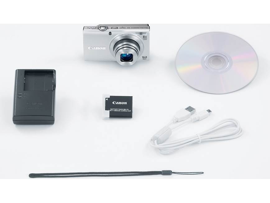 Canon PowerShot A4000 IS (Silver) 16-megapixel digital camera with