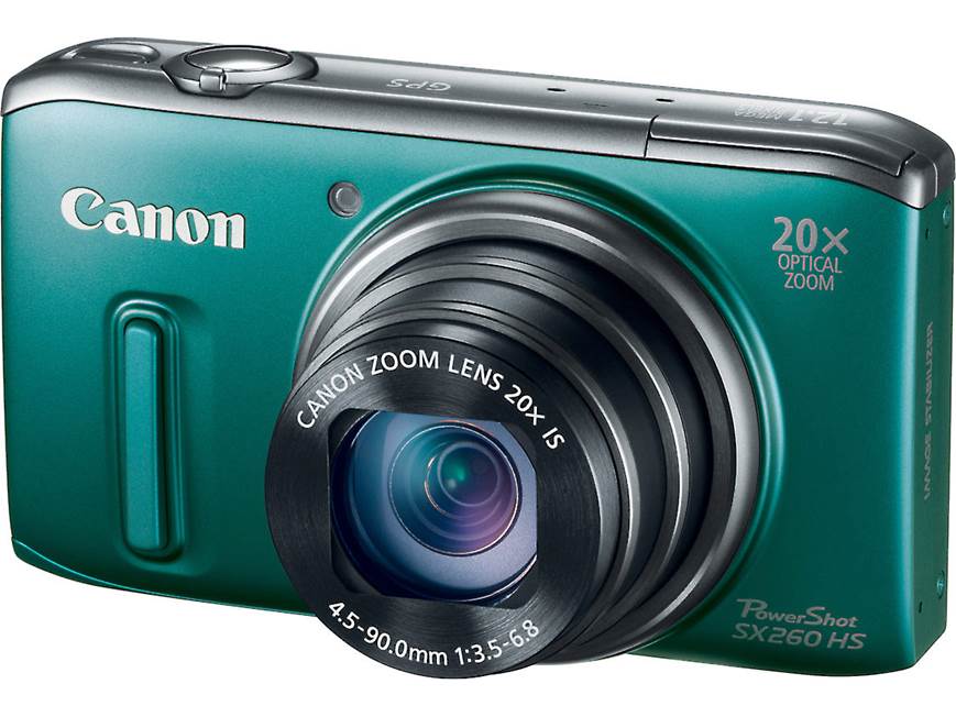 Canon PowerShot SX260 HS (Green) 12.1-megapixel digital camera 20X