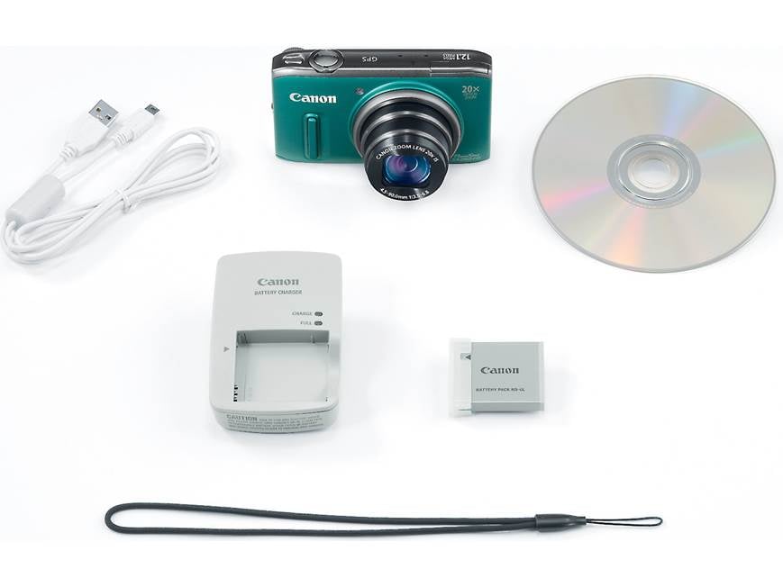 Canon PowerShot SX260 HS (Green) 12.1-megapixel digital camera 20X