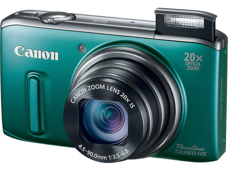 Canon PowerShot SX260 HS (Green) 12.1-megapixel digital camera 20X