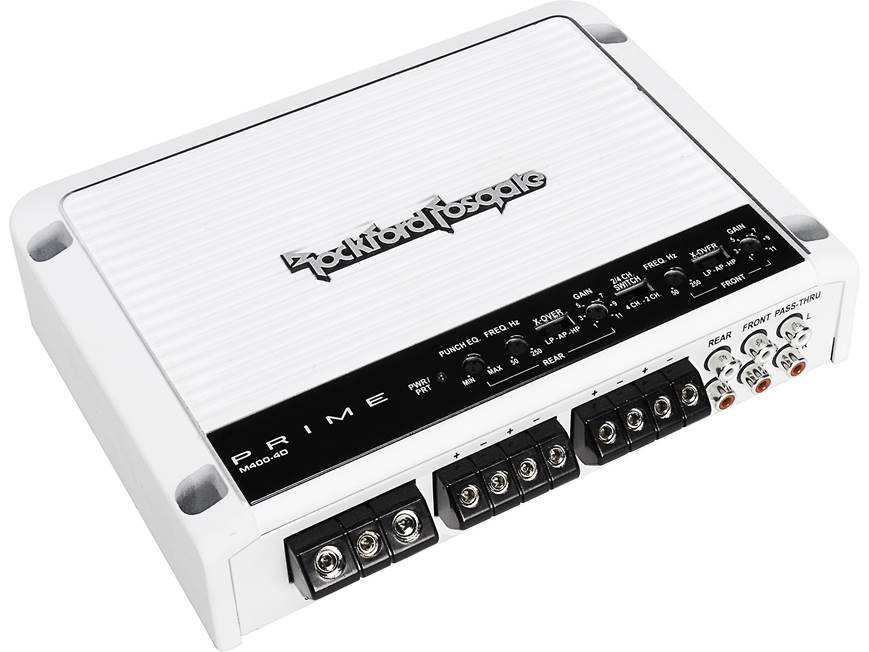 Rockford Fosgate M400-4D 4-channel marine amplifier — 75 watts x 4