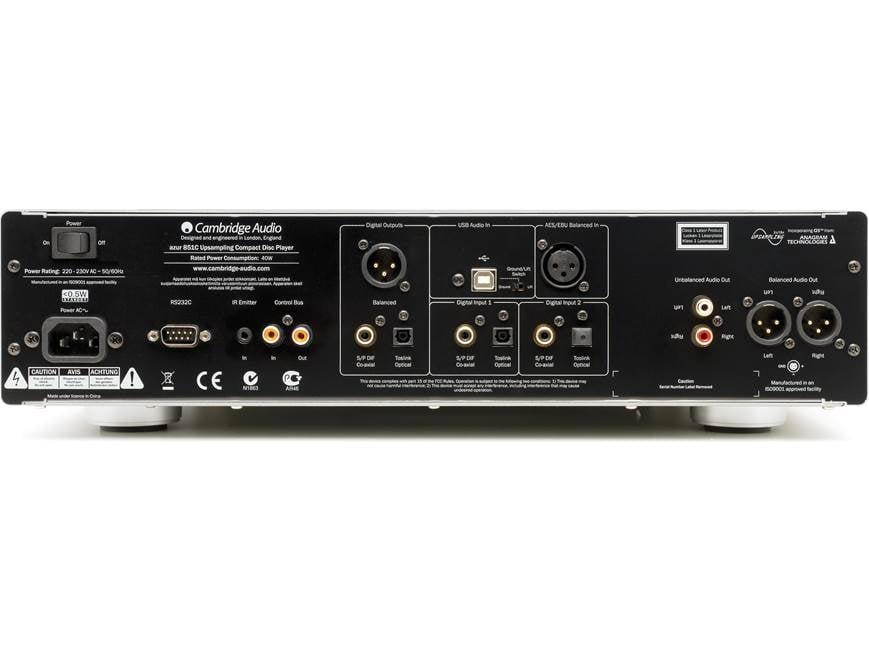 Cambridge Audio Azur 851C (Silver) Single-disc CD player/DAC