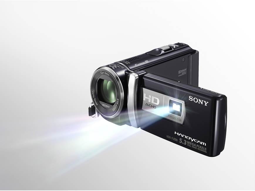 Sony Handycam® HDR-PJ200 High-definition projection camcorder at