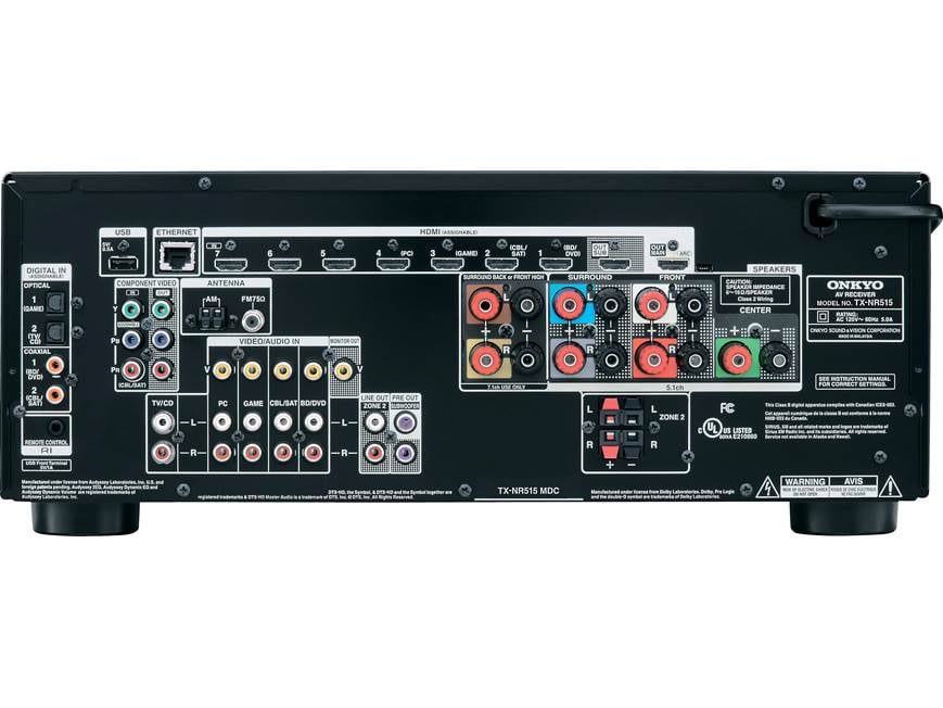 Onkyo TX-NR515 7.2-channel home theater receiver, Internet-ready