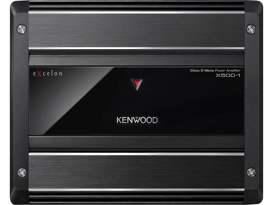 Kenwood Excelon X500-1 Mono subwoofer amplifier — 500 watts RMS x