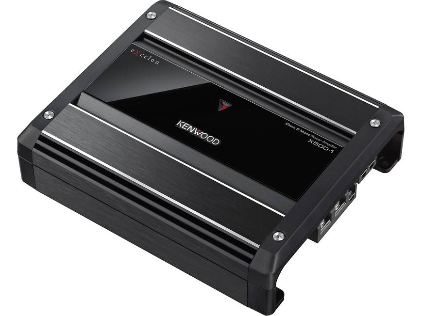 Kenwood Excelon X500-1 Mono subwoofer amplifier — 500 watts RMS x
